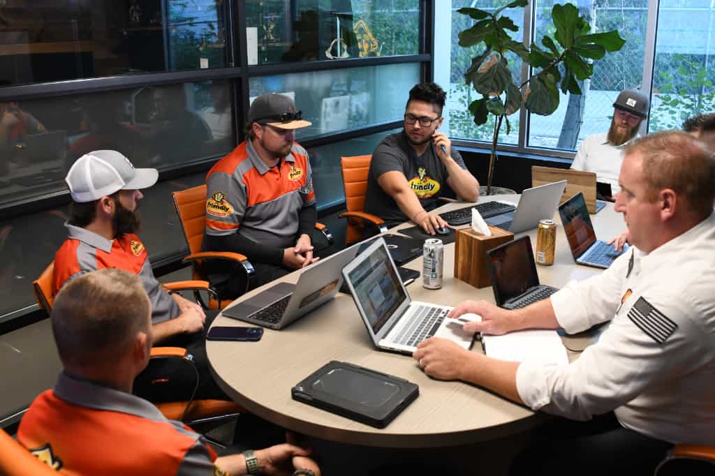 Friendly Home Services meeting.